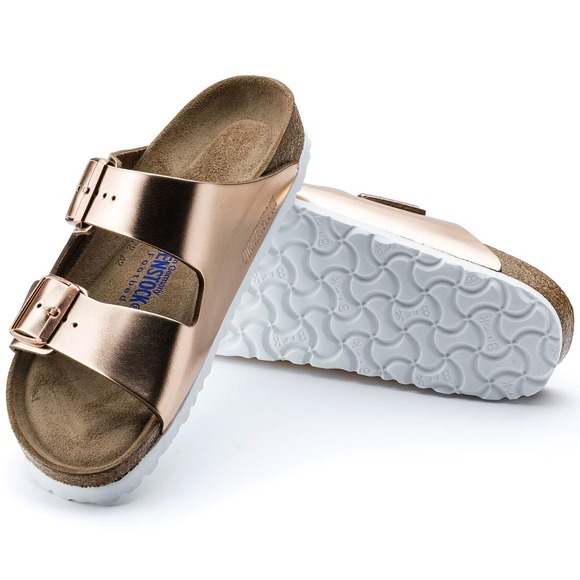 Birkenstock Shoes - Birkenstock Arizona Metallic Copper Soft Footbed EU 43 Womens 12-12.5 US Regular